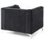 Fauteuil incliné noir élégant Sleek-1810888695