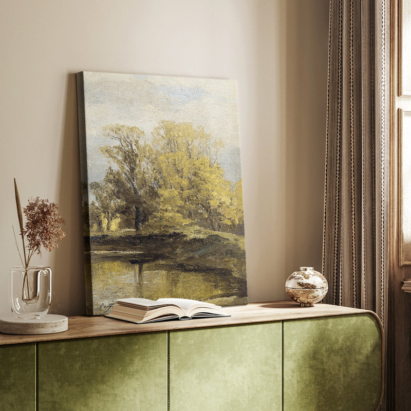 Paysage rétro CL XXVII - galerie Cavas, H 36 po x l 24 po