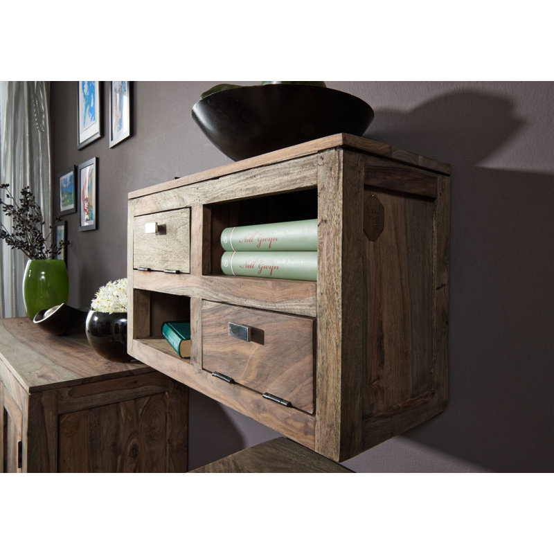Nature Rosewood Solid Wood Floating Shelf