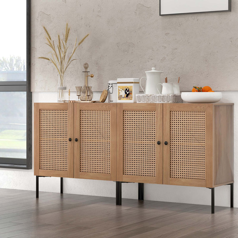 Oullins 31.5'' Sideboard, Brown/White