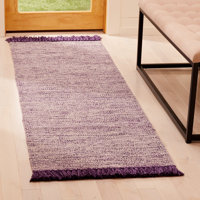 Tapis en coton Waloo, Tapis de couloir 2 pi 3 po x 7 pi