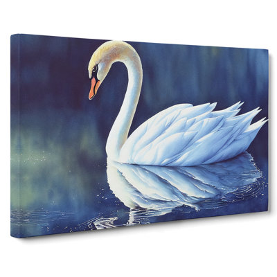 Swan Watercolour Vol.2 - Wrapped Canvas Print
