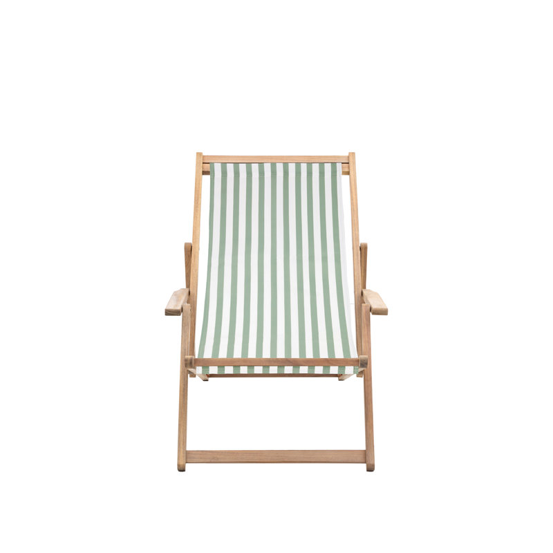 Creta Deck Chair Clay Stripe, Green