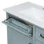 Meuble-lavabo 36 po avec lavabo, lavabo en céramique, 2 tiroirs basculants, charnières de porte à fermeture en douceur, gris