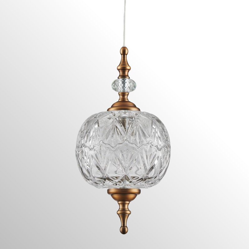 Luminaire suspendu en verre 63 * 8,1, H 63 po x l 8,1 po x P 8,1 po