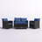 Alysheeya 4 - Person Patio Conversation Sets with Cushions-2018065569