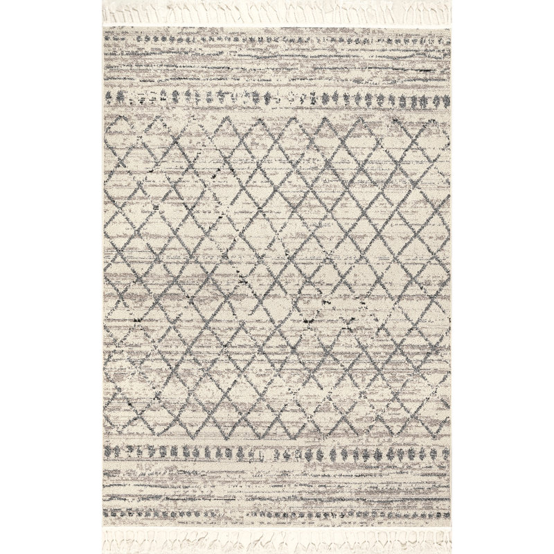 Yamada Geometric Indoor Rug, Rectangle 5' x 8'
