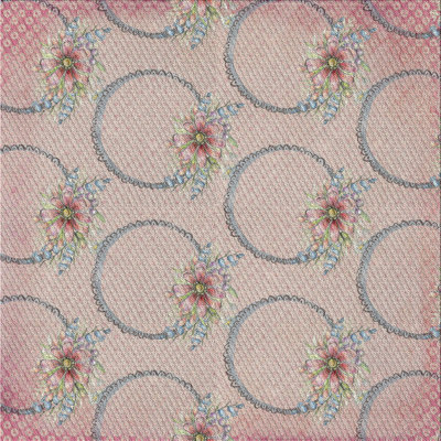 Tapis rose à motif floral Jamie-Leigh
