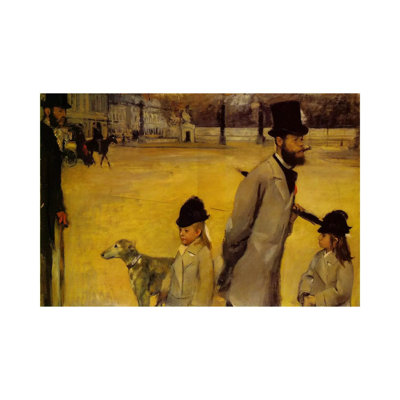 Place de la Concorde, 1875 by Edgar Degas - 1 Piece Wrapped Canvas Wall Art