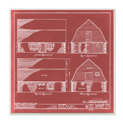 «Red Farmhouse Barn» par Annie Warren - dessin