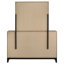 Commode de chambre à coucher 6 tiroirs et miroir taupe clair Watson