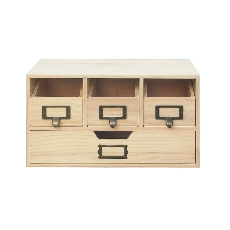 Armoire de rangement en bois naturel