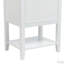Meuble-lavabo de 20 po avec lavabo, porte à fermeture douce, support de rangement et tablette ouverte-116657548