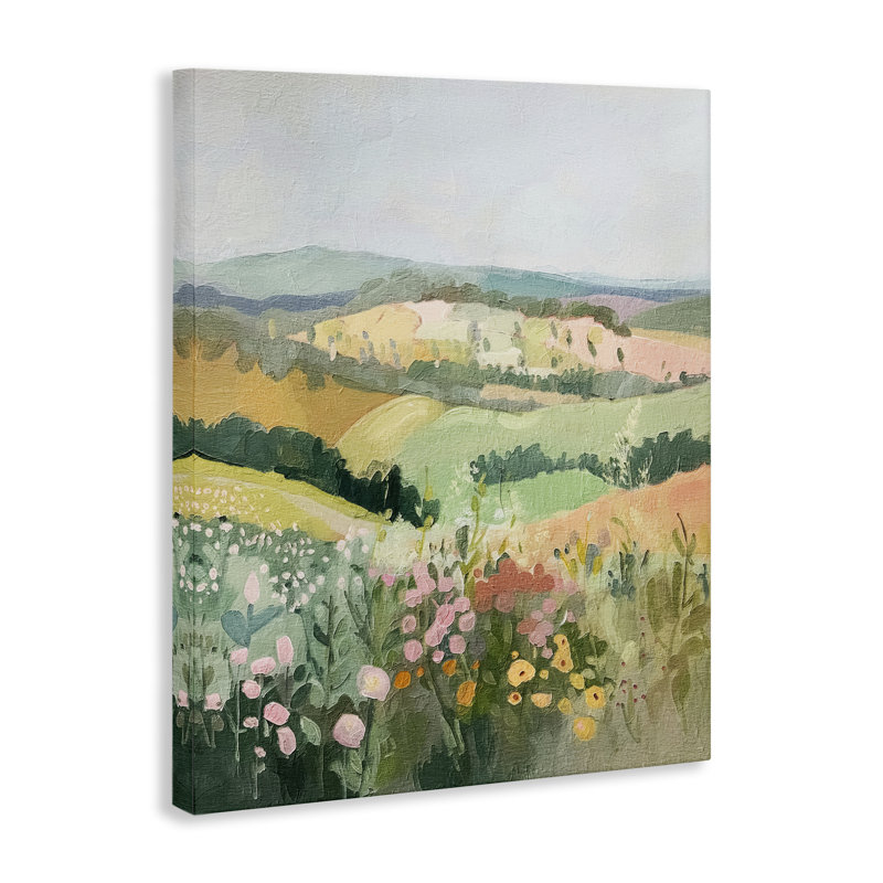  "Pastel Rolling Hills Scene", art mural par RileyB, H 40 po x l 30 po