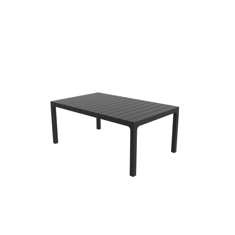 Spritz Black Rectangular Polypropylene Coffee Table