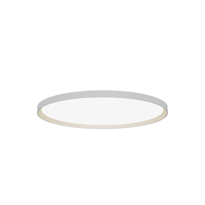 Plafonnier encastré à cercle unique à DEL 1 lumière 16 po Bina, Blanc