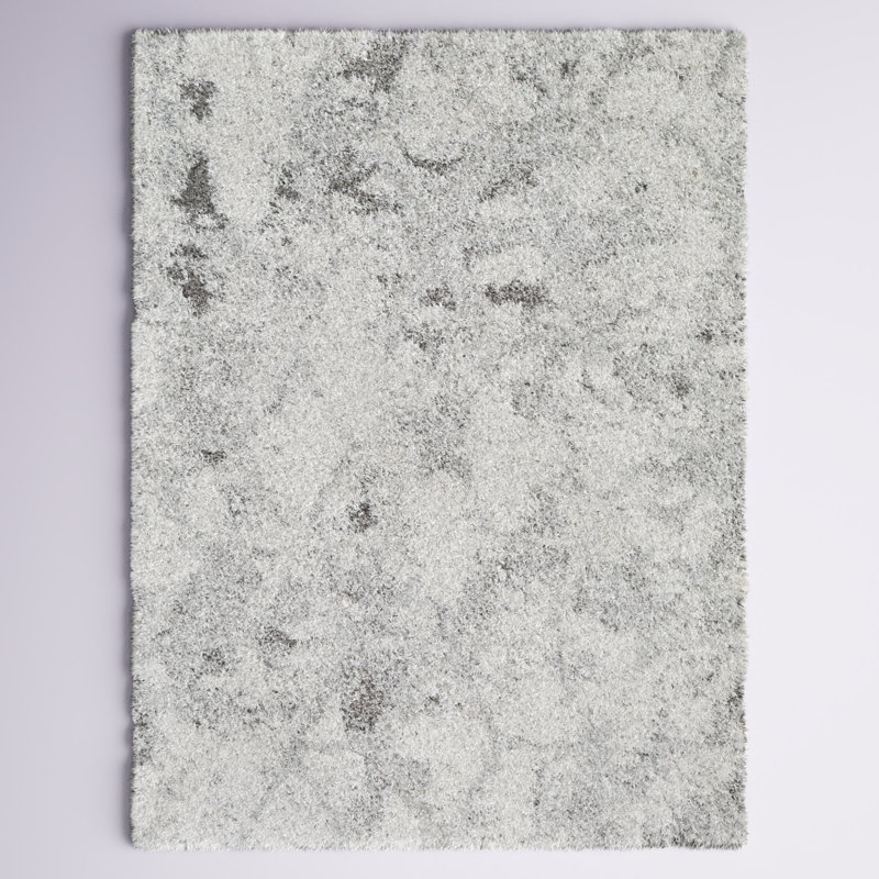 Alta Gray Rectangular Shag Rug 5'3" x 7'