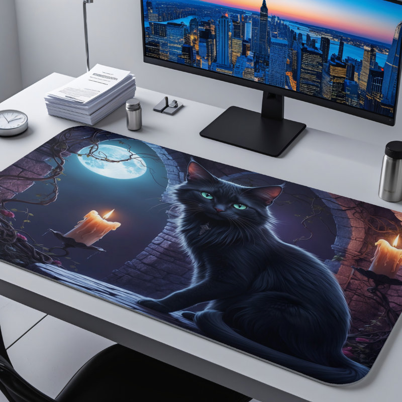 Polyester Desk Pad, 14.4x12.1