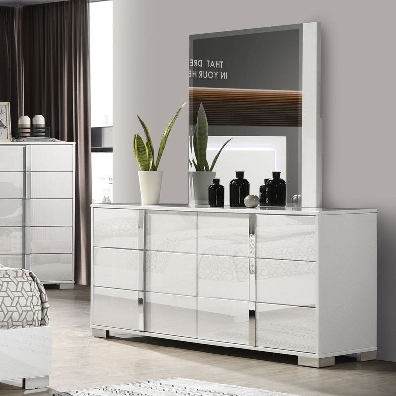 Commode Sinistra, blanc, Blanc