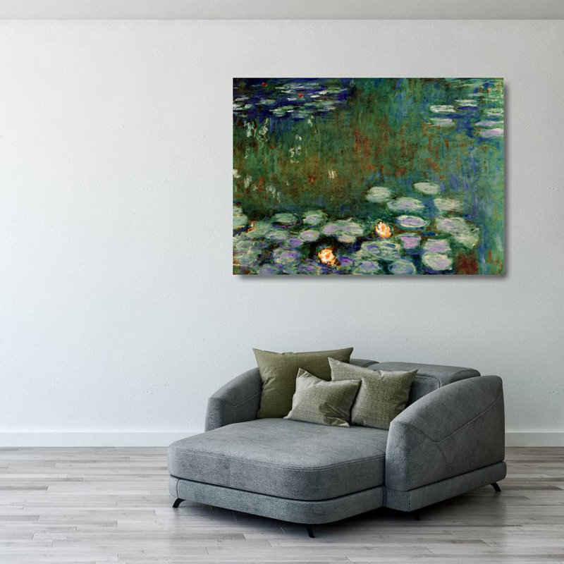 Water Lilies, 28" H x 39" W
