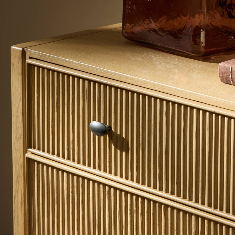 Hazel 6 Drawer Dresser-Light Wash Oak