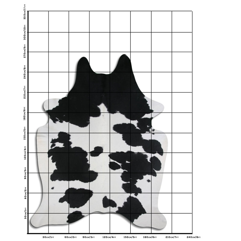 Cowhide Rug Black And White