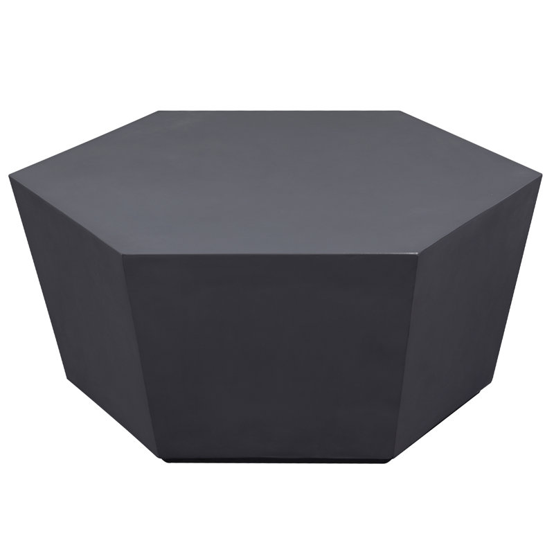Table basse d'extérieur en oxyde de magnésium 35,4 pouces pour patio, jardins, arrière-cours, fermes et salons