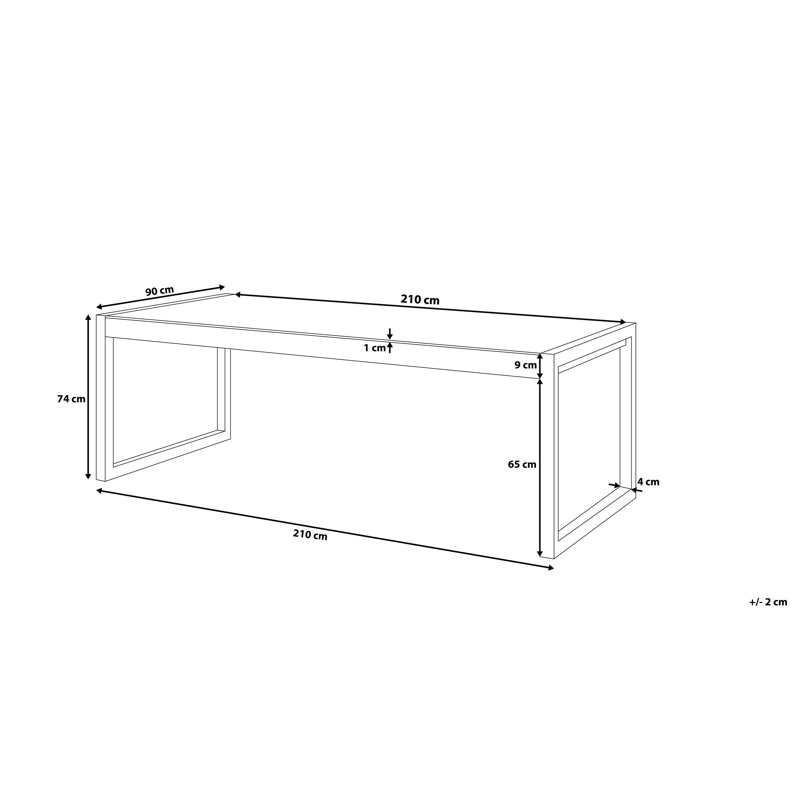 Mcquillen Rectangular 6 - Person 210Cm L Table
