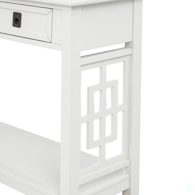 Console Kavonta 36,31 po, Blanc