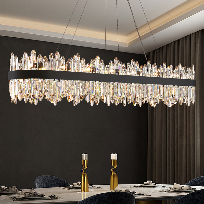 Everly Quinn Light Dimmable Square / Rectangle Chandelier & Reviews ...