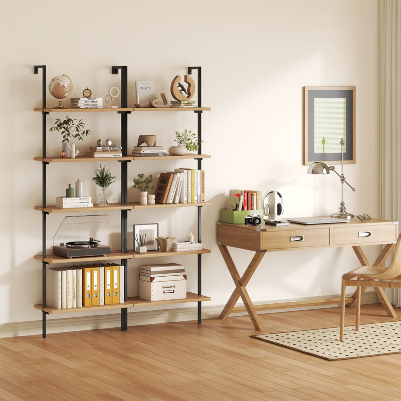 Ato 71.6" H x 23.6" W Modern 5-Tier Etagere Bookcase