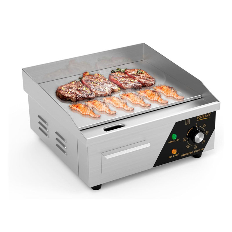 Plaque chauffante électrique 1500 watts en acier inoxydable 1500 watts 1500 watts