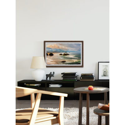 Haystack Rock Formations - Single Picture Frame Painting