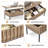 Lift Top Coffee Table With Storage Shelf And Hidden Compartment