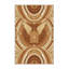 Tapis traditionnel moelleux et moelleux à motif arqué brun et beige Siclen-1037066798
