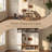 Elegant Farmhouse Hall Tree with Walnut Bench – Ultimate Storage and Style for Your Home Entryway-299465520