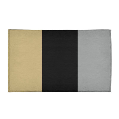 Tapis doré/noir