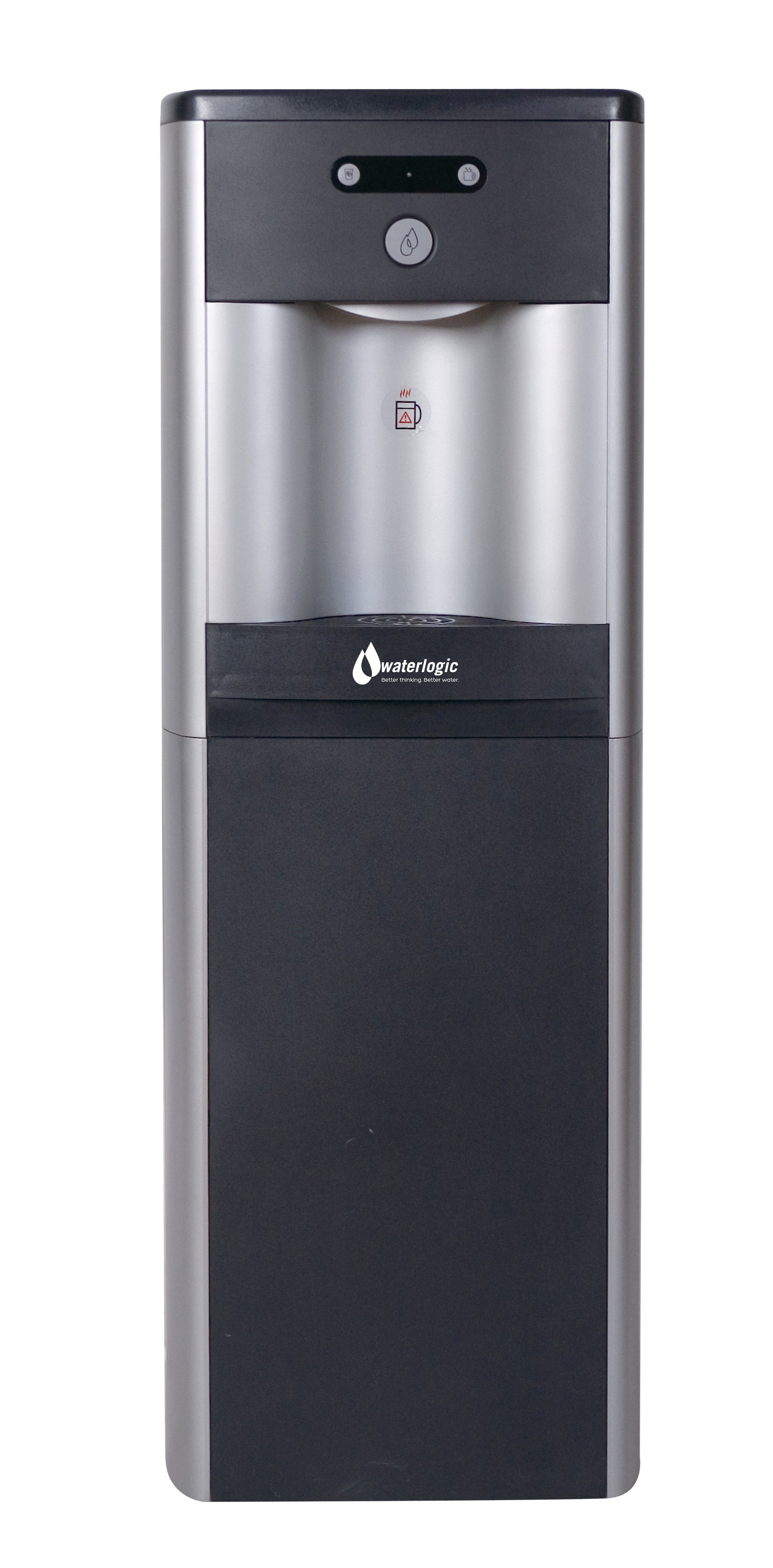 Global Water Silver/Black Countertop Bottleless Electric Filtered Water Cooler with Hot and Cold Temperature options WL250 ct