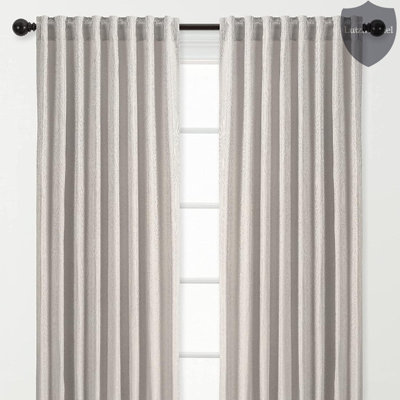 Solid Room Darkening Rod Pocket Single Curtain Panels