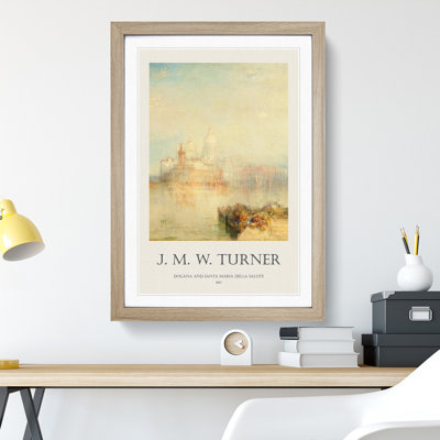 The Dogana and Santa Maria Della Salute by Joseph-Mallord William Turner - Picture Frame Painting