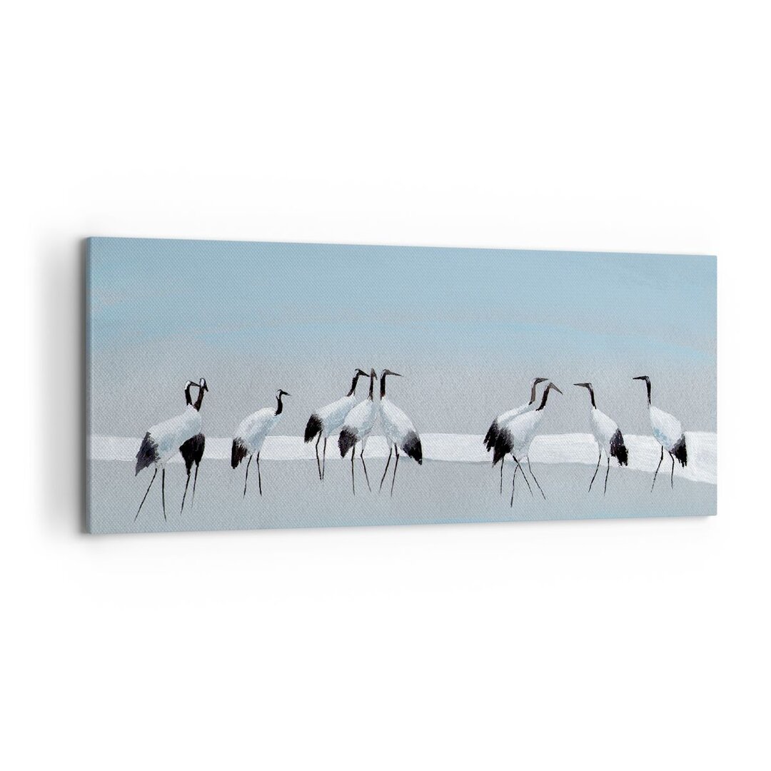 Leinwandbild Birds Cranes Nature