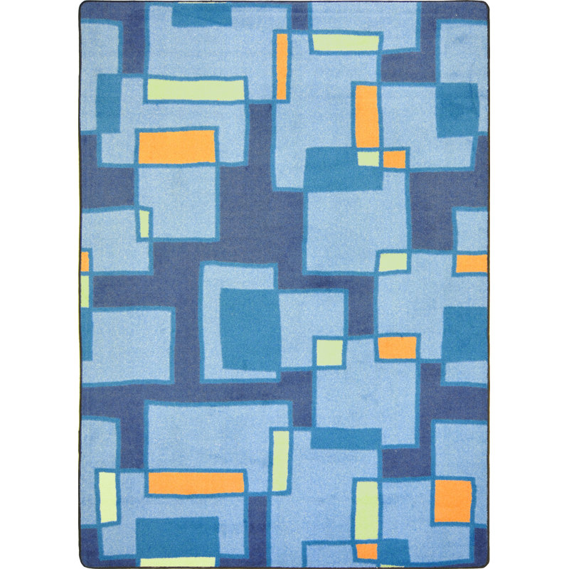 Tapis bleu Kid Essentials, 5 pi 4 po x 7 pi 8 po