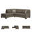 Upholstered L-Shaped Sectional-90654598-90630162