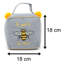 Mimms Bee Fabric Weighted Floor Stop