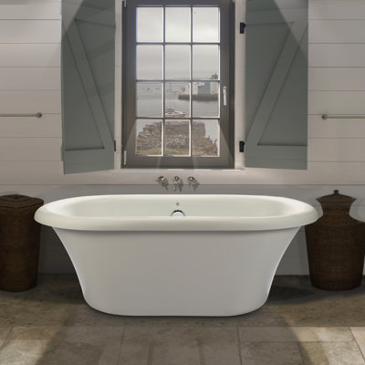 MTI Solutions Freestanding Soaking Bathtub