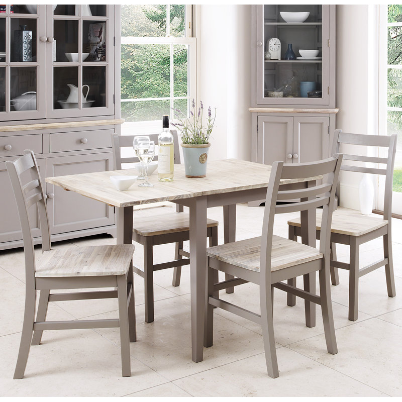Bayou Drop Leaf Dining Set, Dove Grey