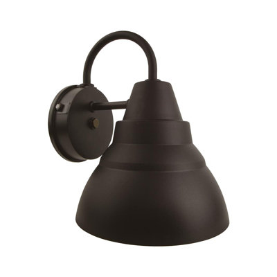 Solus Large Goose Outdoor Wall Mount Light Fixture with Dusk-to-Dawn Photocell Sensor