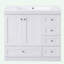 Meuble-lavabo autoportant de style shaker avec lavabo-167335847