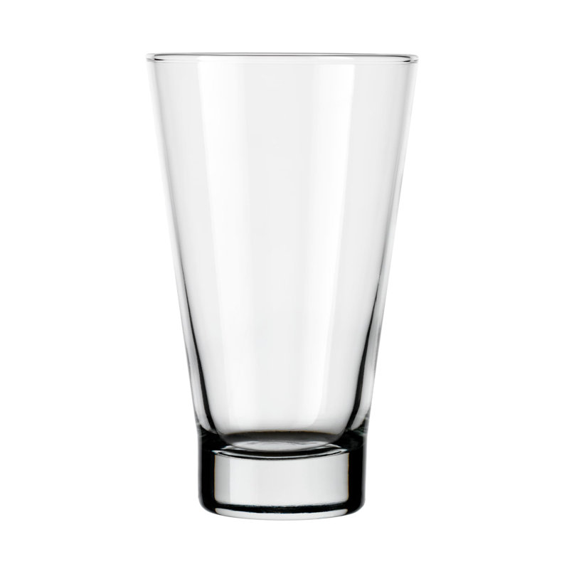Modern Clear Glass Tumbler Set, 14-Ounce, Set of 6