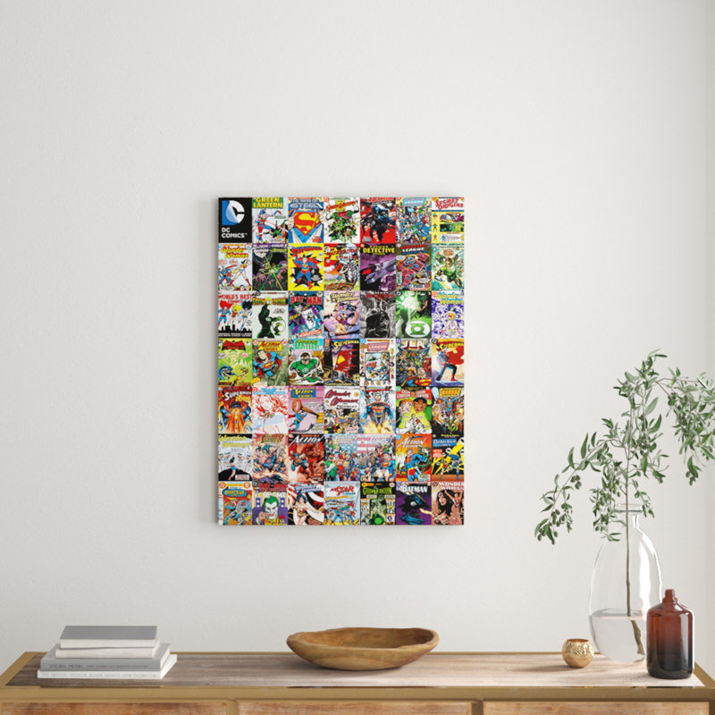 Covers Montage Graphic Art Print On Canvas Art by DC Comics - Print on Canvas